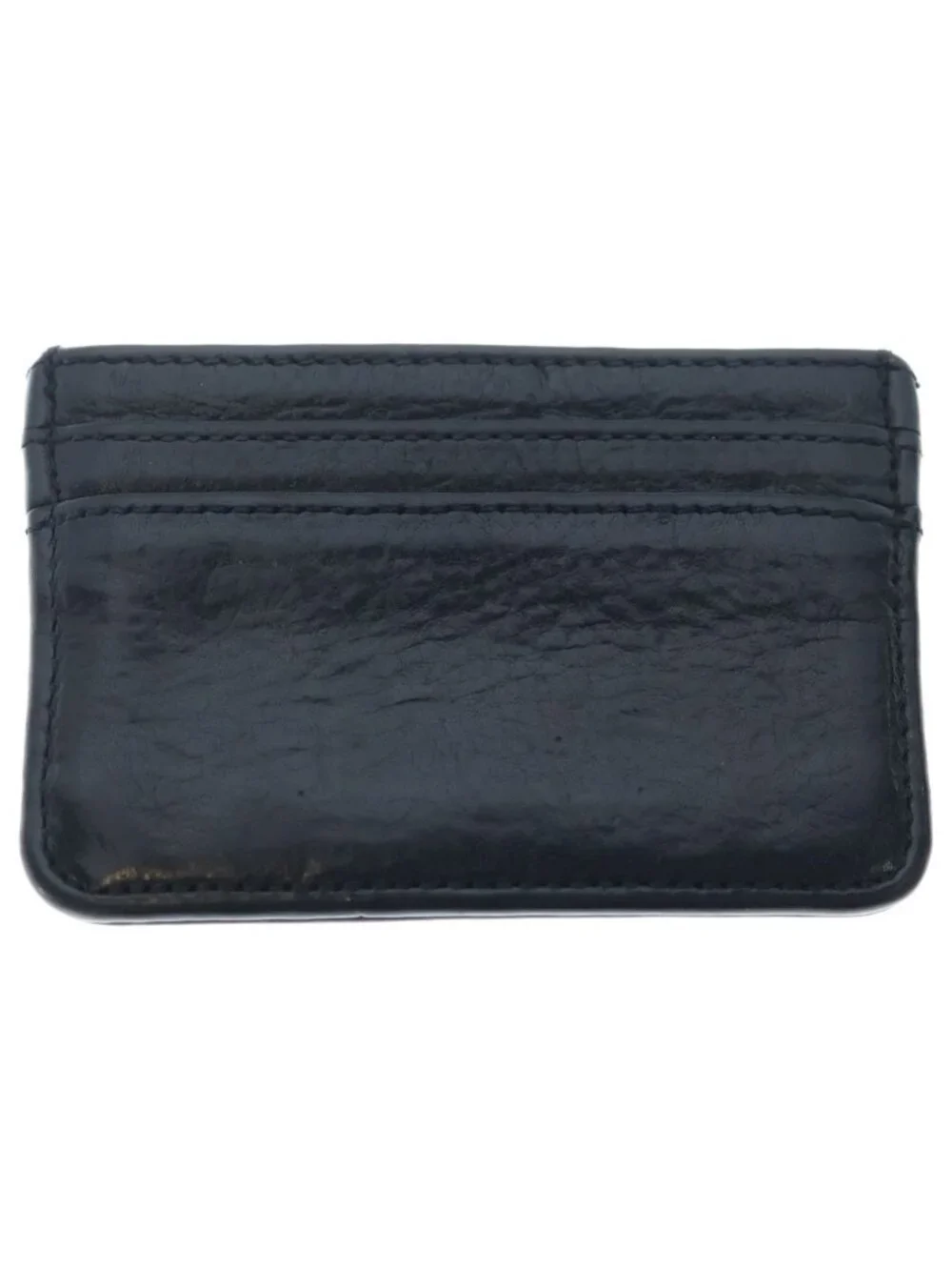 Chrome Hearts Double Side Leather Card Case with Scroll Label